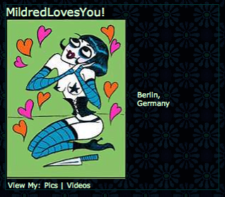 Mildred Loves You's profile at MySpace.
