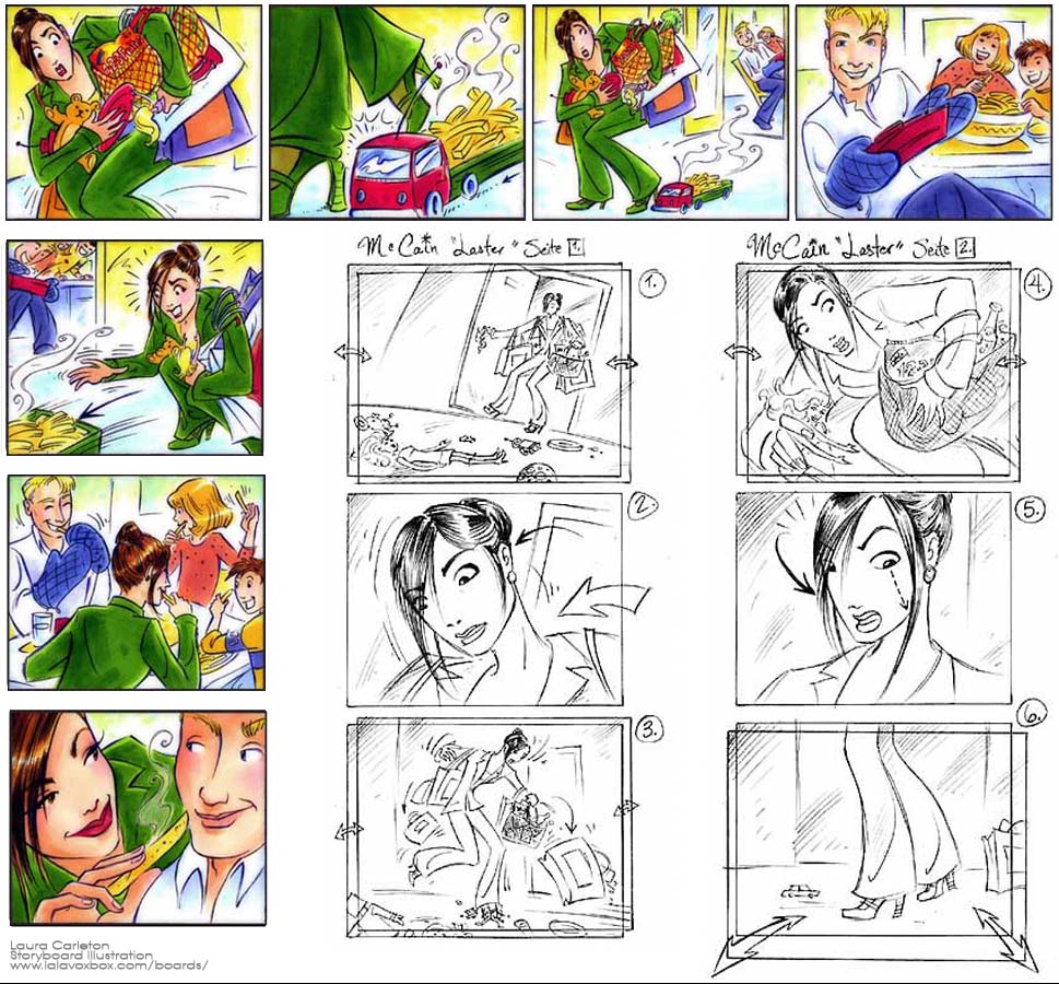 Laura Carleton - Storyboard Illustration at www.lalavoxbox.com/boards/