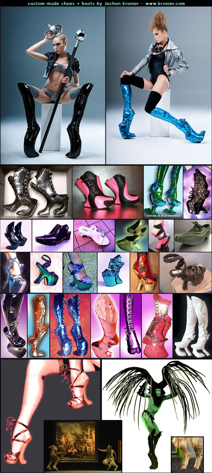 Custom-made platform shoes and boots by Jochen Kronier